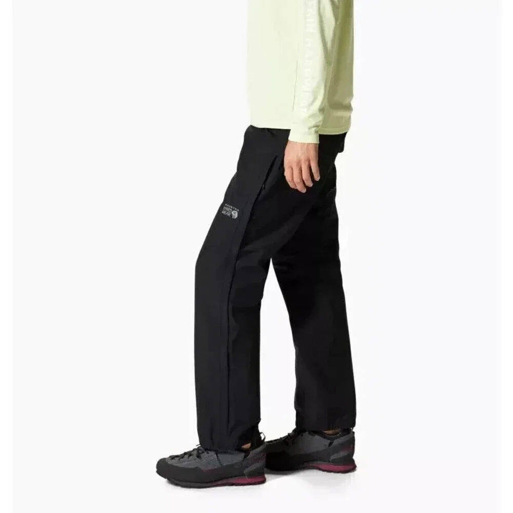 Mountain Hardwear Exposure/2 Paclite Pants Women's XS Black Straight Leg ERK1655